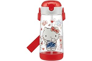 Skater PDSH5 Sanrio Hello Kitty Kids Water Bottle with Straw