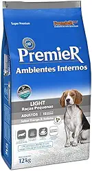 Premier Pet Ração Premier Ambientes Internos Light Para Cães Adultos Sabor Frango E Salmão 12Kg