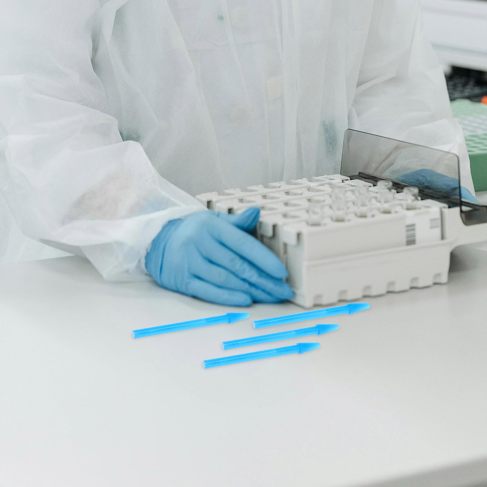 MAGICLULU 100piezas Unidades Varillas de Molienda para Tubos de Microcentrífuga Plástico Resistente Ergonómicas para Laboratorio Procesamiento Uniforme Muestras