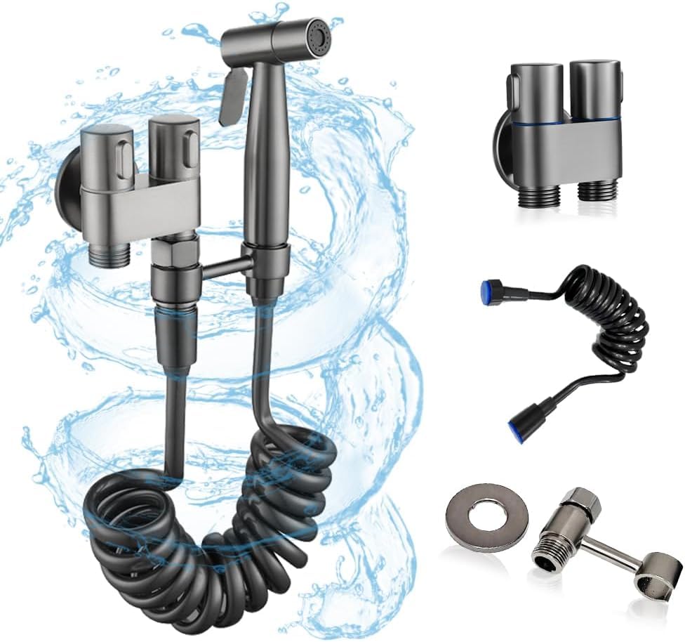 Snevad 1-In-2-Out Dual Control Valve with Pull-Out Sprayer Sanitary Health Faucet Double Outlet Water Tap for Washing Machine,Toilet Faucet Body for Multi-Purpose use Shower Faucet [26.5x20.5x8 CM] (B0D3LDPLXL) Amazon Price History, Amazon Price Tracker