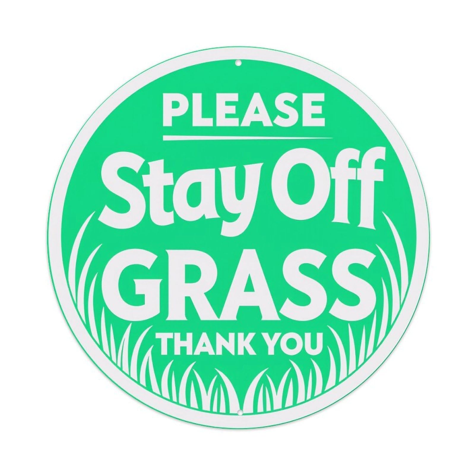 Please Stay Off Grass Thank You Metal Tin Sign Vintage Garden Bedroom Cafe Bar Man Cave Home Wall Decor Metal Poster 8x8 inches