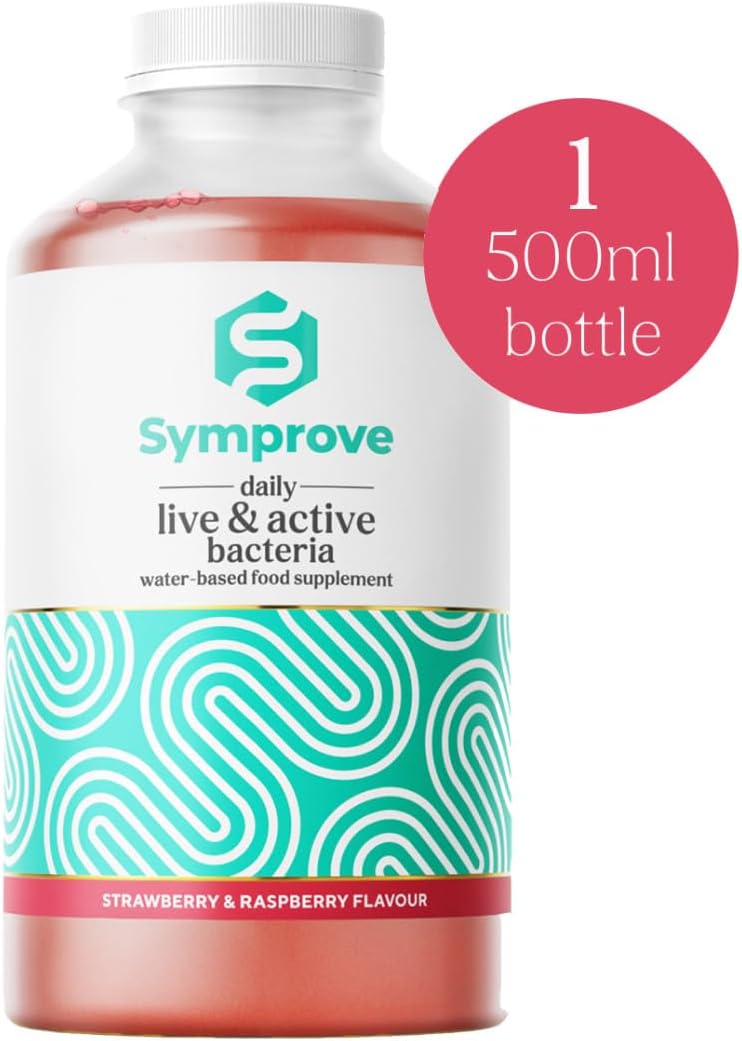 SympDaily Live&Active Bacteria, Water-Based Food Supplement, 500ml, Strawberry & Raspberry SympDaily Live&Active Bacteria, Water-Based Food Supplement, 500ml, Strawberry & Raspberry