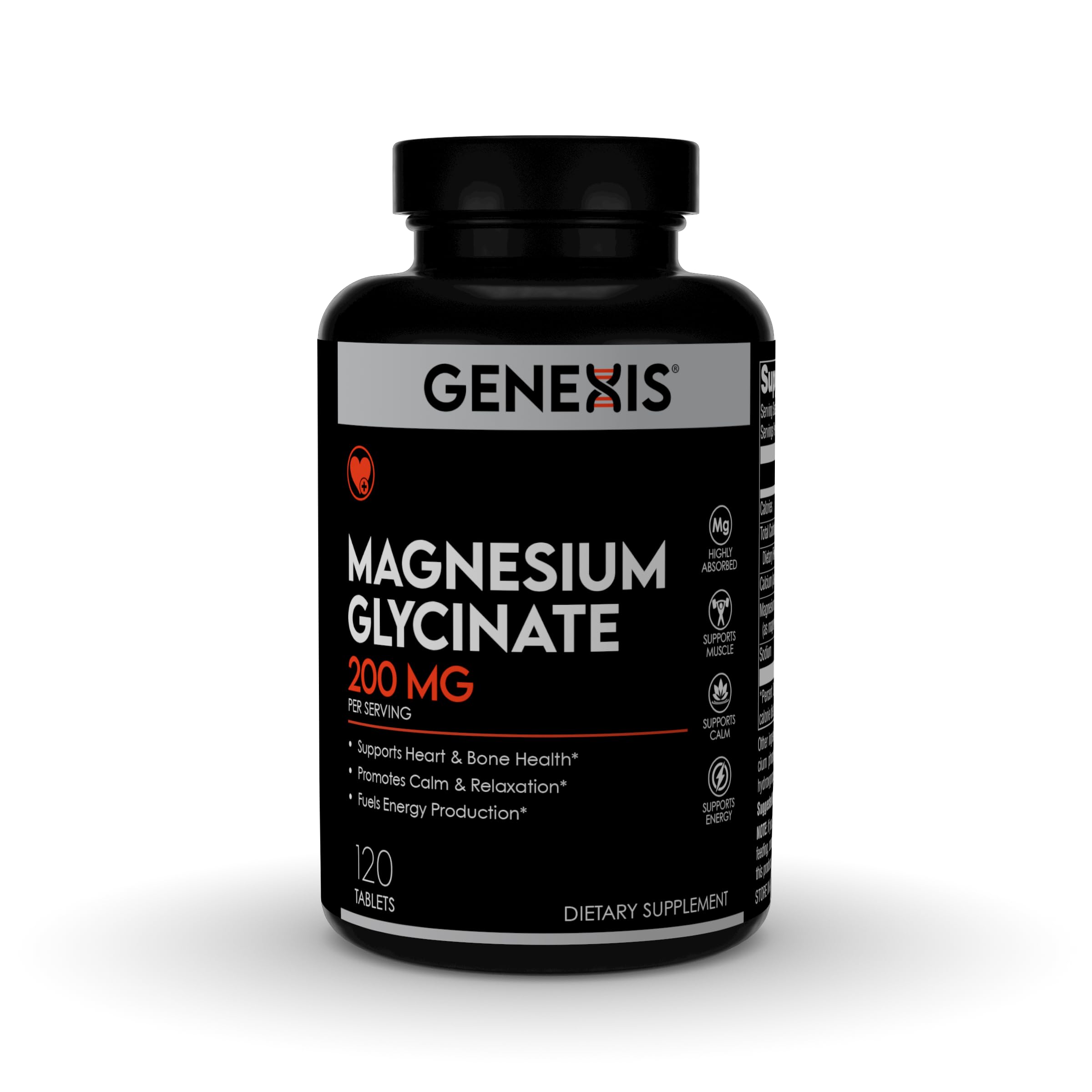 Genexis Magnesium Glycinate 200mg – 120 Tablets