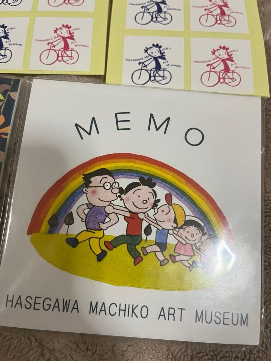 長谷川町子美術館サザエさんメモシール一筆箋ポストカード【未
