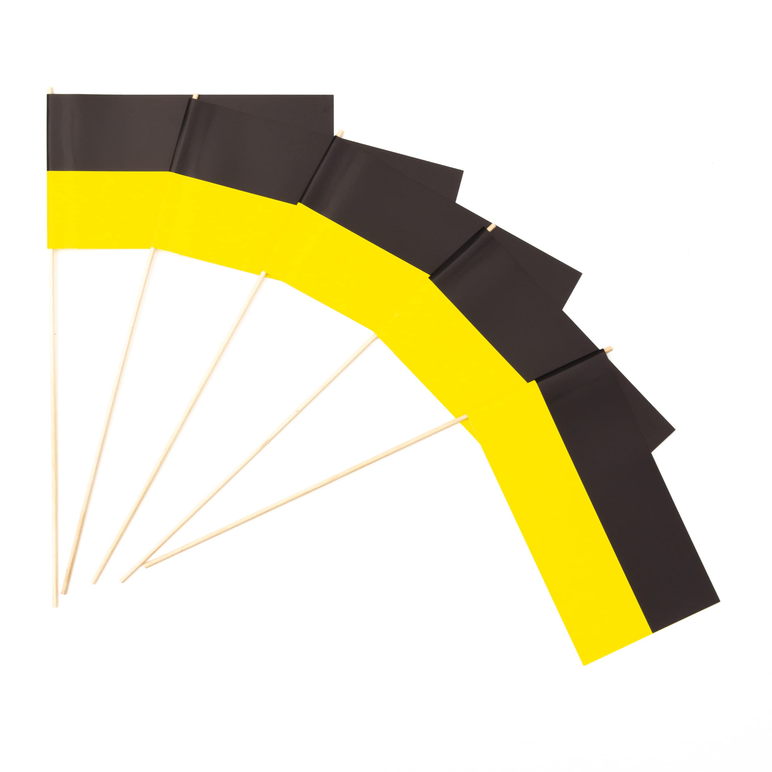 Everflag Papierfähnchen: schwarz-gelb 1000er Packung