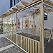Produktbild Wasserdichtes Transparentes Rollo,Durchsichtige Gartenrollos,PVC Kunststoff Vorhang,Winddichter Staubdicht Regenschutz Fenster Rollos,für Outdoor Balkon Terrassen,Breite x Höhe (60x100cm)