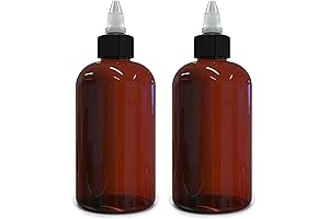 Twist-Top Amber Squeeze Bottle
