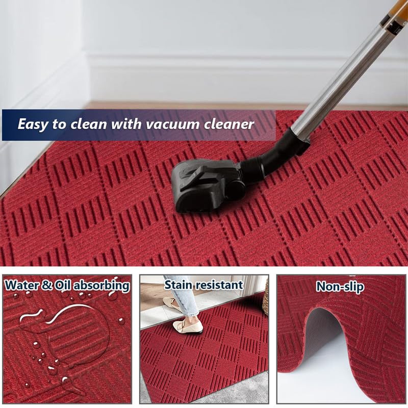 Fasward Hallway Runnner Rug Non Slip Rubber Backing Carpet 6x35 ft Custom Size, Heavy Duty Long Rug for Entryway, Kitchen, Garage, Stairs, Front Door, Laundry Room, Commercial Use