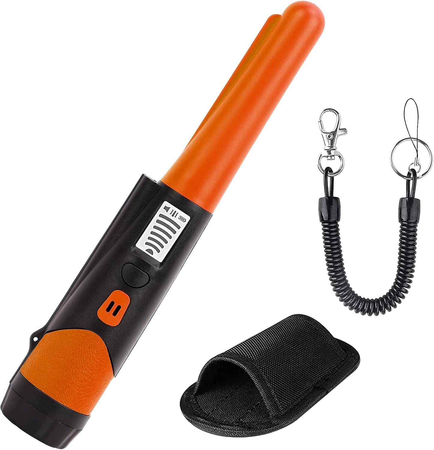 Serplex® Hand Metal Detector High Sensitivity Handheld Metal Detector with LCD Screen and Belt Holster 360 Degree Search Probe Finds Gold Coin Silver Jewelry Waterproof Pinpointer