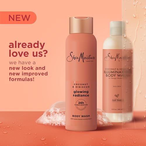 SheaMoisture-Coconut-Hibiscus-Body-Wash-Glowing-Radiance-Glowing-Radiance-body-wash-for-24H-Visible-Moisture-for-Healthy-Glowing-Skin-18-oz