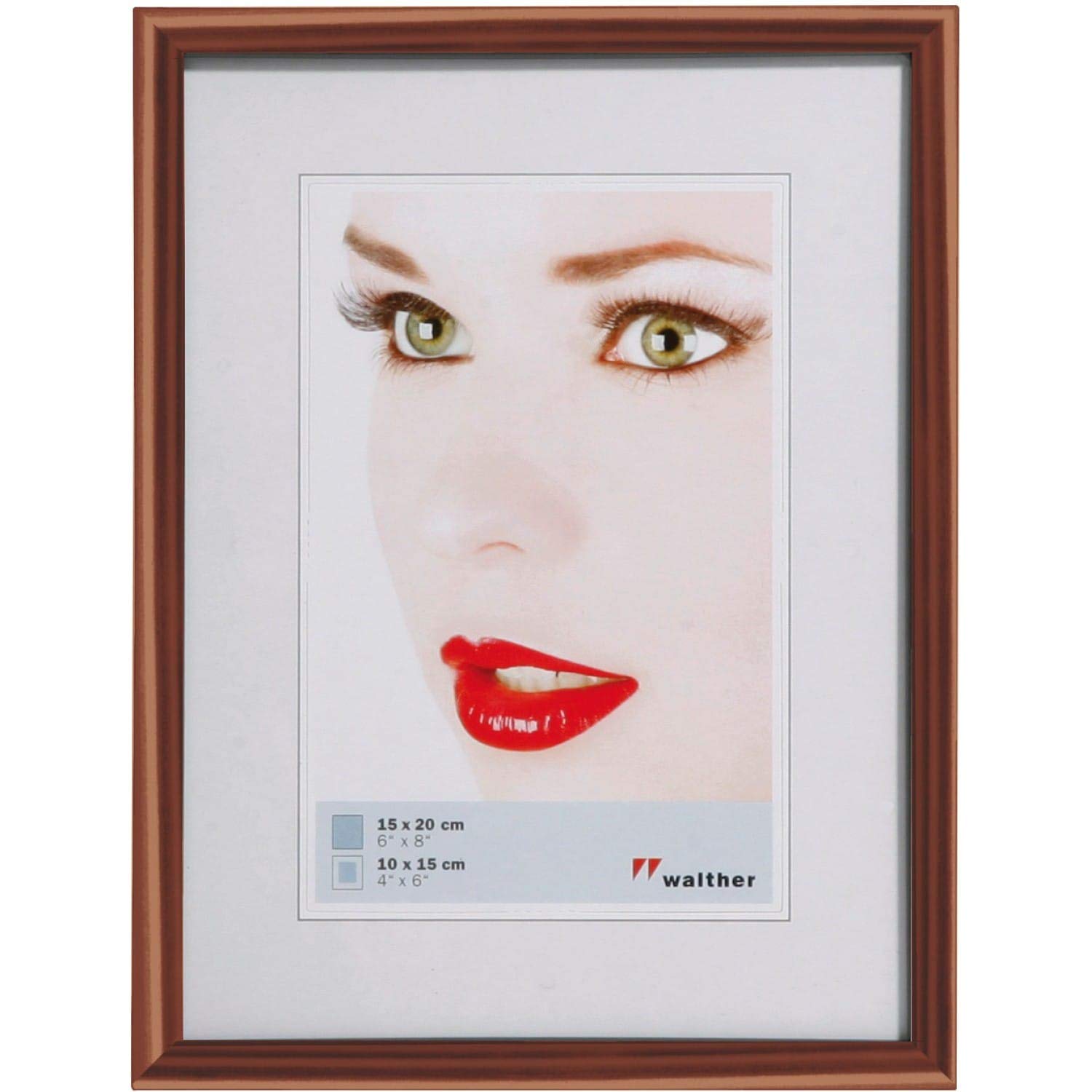 walther design Bilderrahmen kupfer 15 x 20 cm Galeria Kunststoffrahmen KJ520H