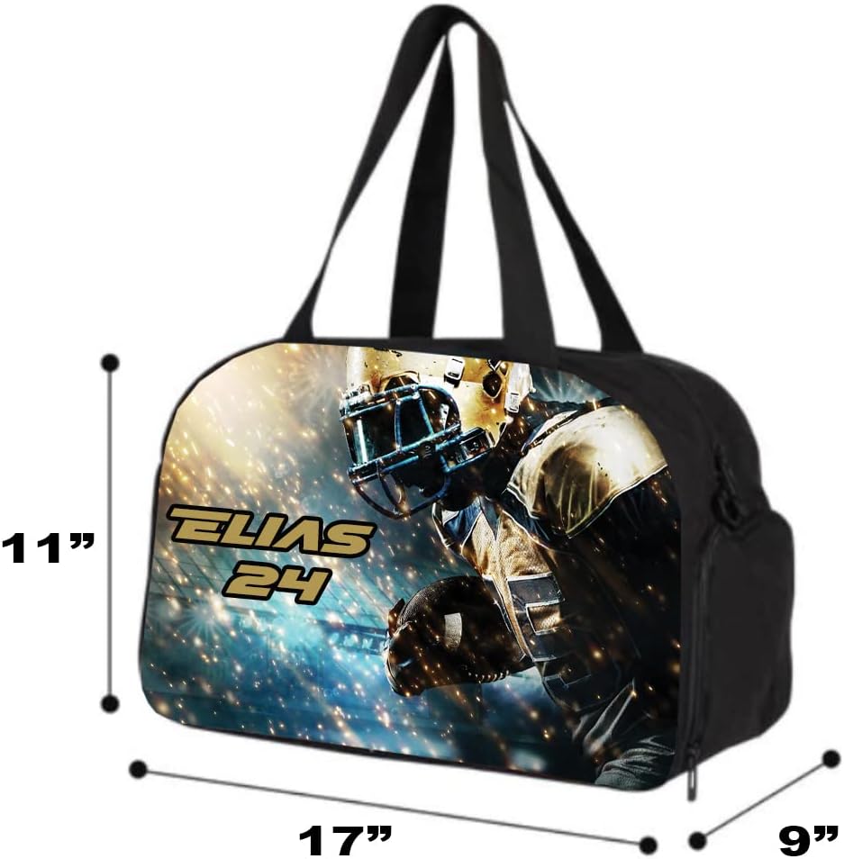 Sport Gym Duffel Bag Personalized Customized - Football Player