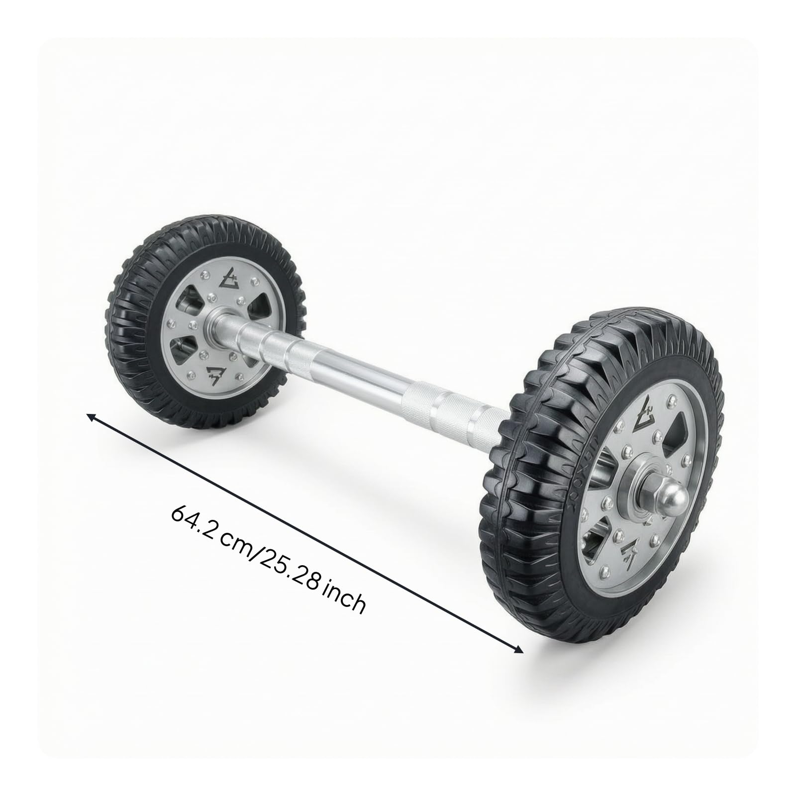 Ruota Addominali Fitness Rullo Addominale Roller Palestra Attrezzo Core Resistenza Acciaio 304 Presa Sicura Antiscivolo Rotolamento Morbido Adatta a, 200mm, Ruota Lunga