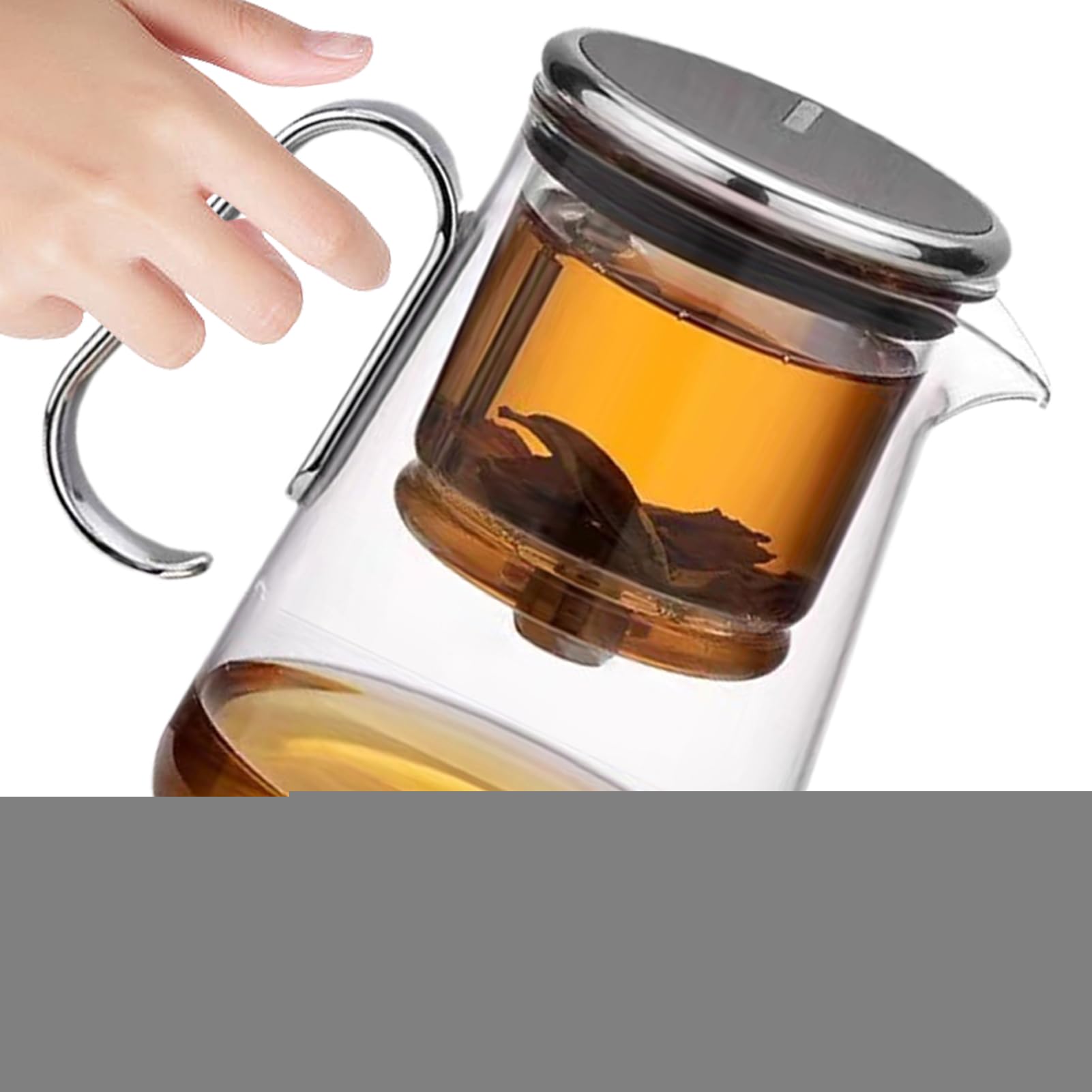 Théière avec infuseur Infuseur Verre Transparent Bouilloire Tasse Filtre