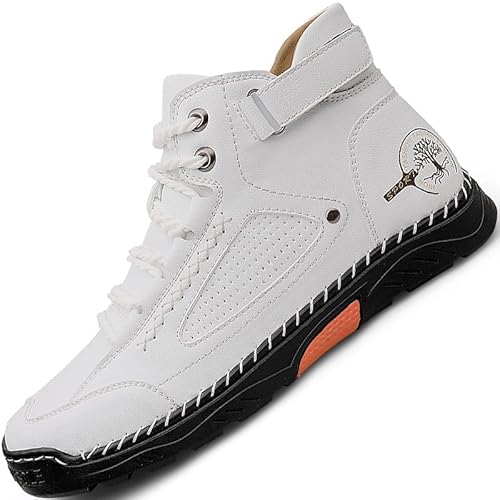 GJUYC Men’s Leather Chelsea Boots Size 12