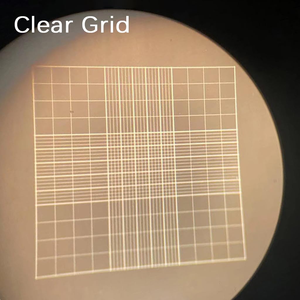 Camera di Conteggio Delle Cellule Del Sangue Cromata,Emocitometro Neubauer Migliorato con Linea Luminosa e Coprioggetti da 2 Pezzi,Vetro Delle Camere di Conteggio Della(Size:75x50mm,Color:Trasparente)