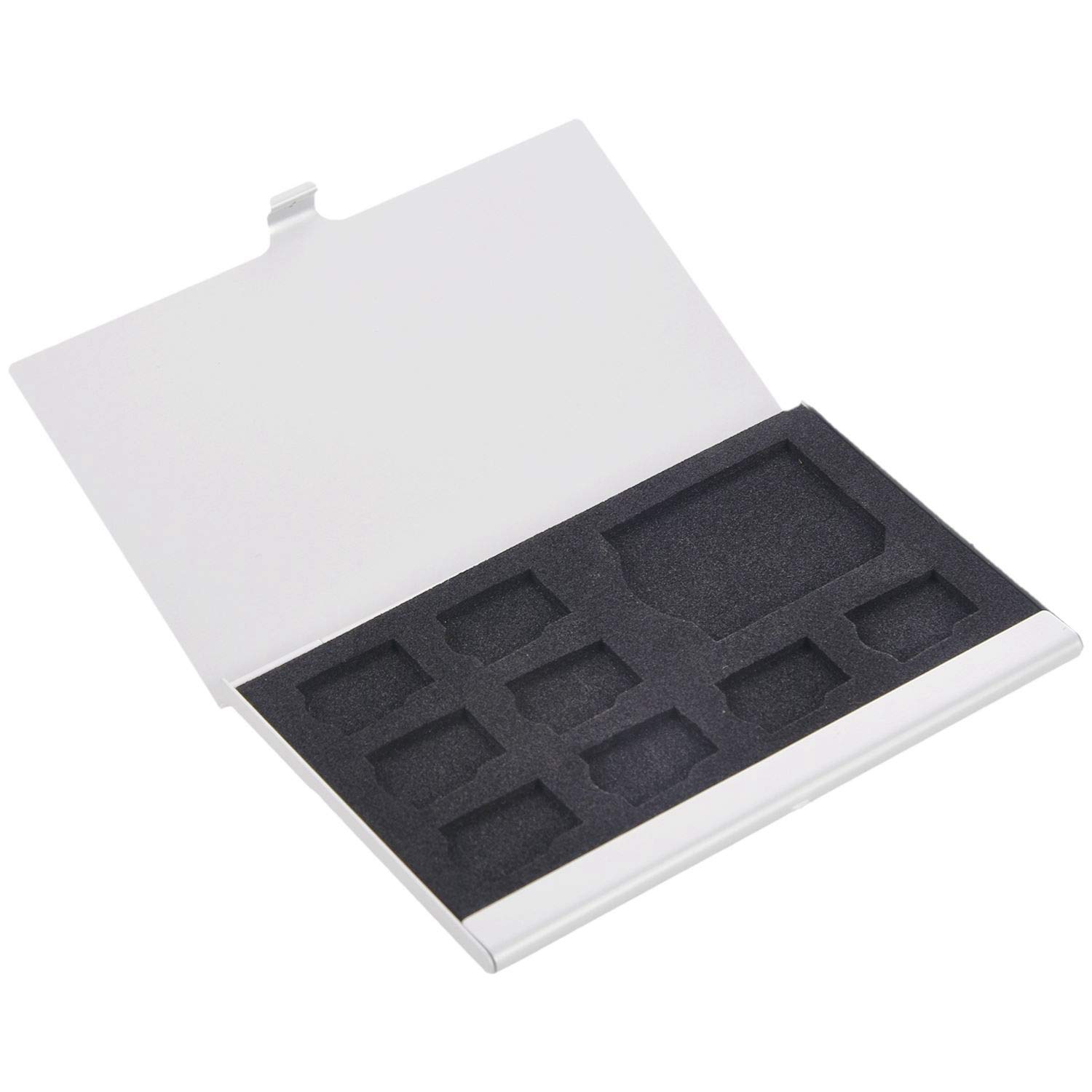 Bloepum 2 Pcs SD Card Case :1 Pcs Memory Card Case Card Box Holders for 3PCS SD Cards & 1 Pcs Storage Holder Box 8 TF and 1 SD