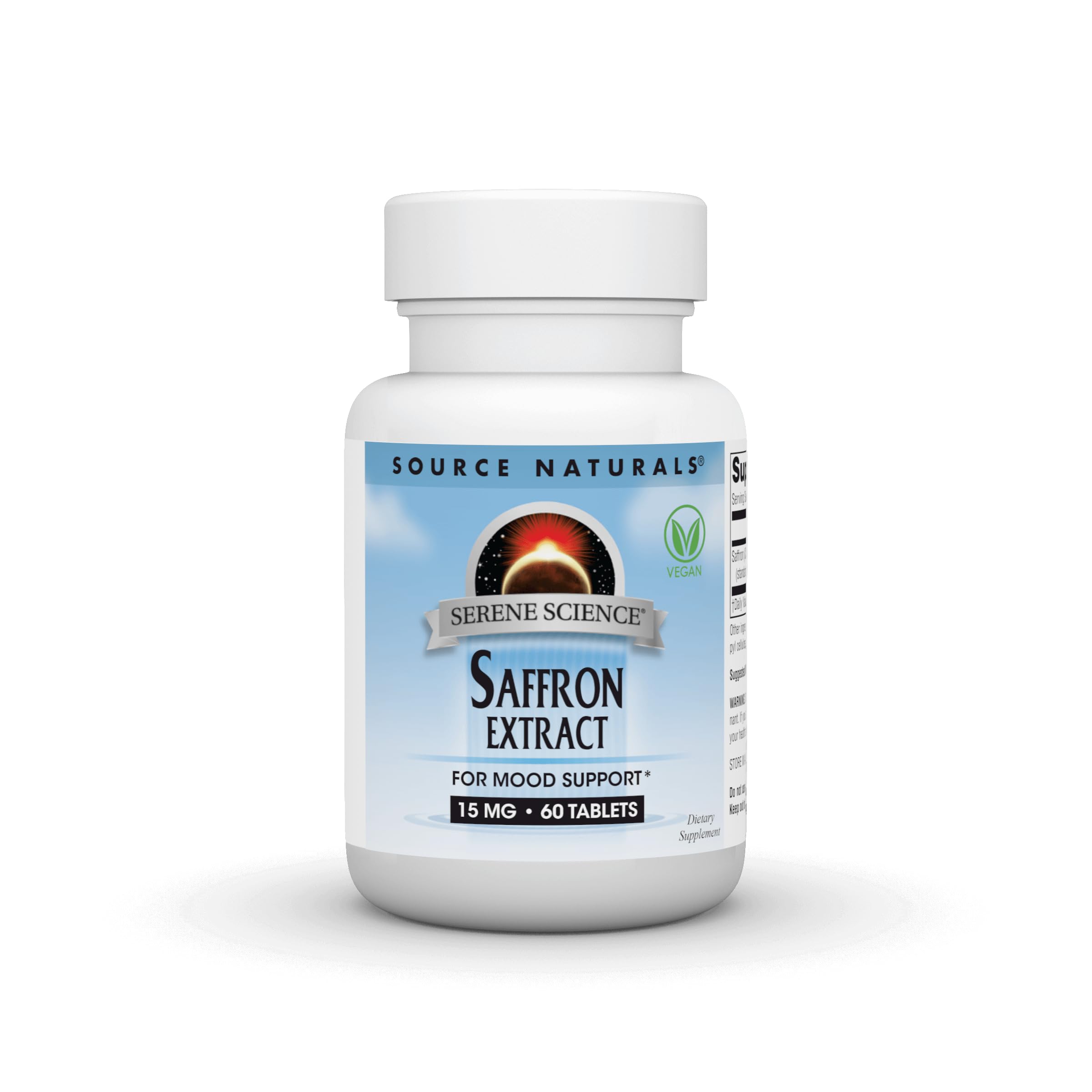 Source Naturals Serene Science Saffron Extract, for Mood Support* - 15 mg - 60 Tablets