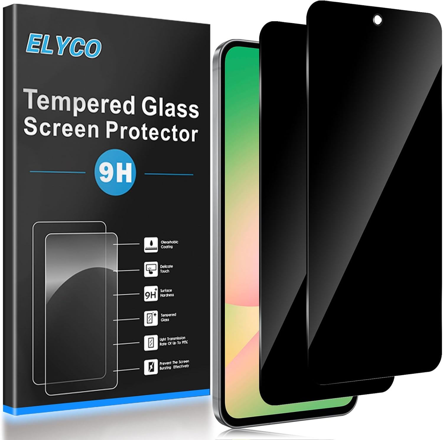 Sichtschutz für Samsung Galaxy A36/A56 5G für Panzerglas, 2 Stück