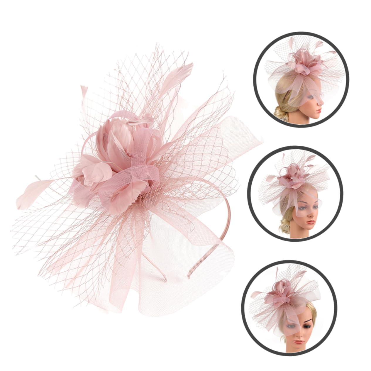 SHERCHPRY 2pcs Cocktail Party Hat Tea Party Cappelli Donna Cappelli Moda Dressy Womens Cappelli Da Sposa Signore Cappello Cappelli per