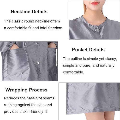 Miniatura 10 de Chamarra profesional de peluquería impermeable para peluquería, delantal de peluquería, ropa de trabajo para mascotas