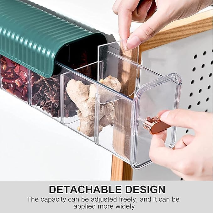 Image of vihal Drawer Organizers for Underwear, Socks, Bras, Ties, Undergarments, and Scarves - Closet Storage Dividers for Household Use Wardrobe Storage Box (Pack of 1) (Plastic)