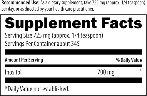 Miniatura 3 de Designs for Health Inositol Powder - Suplemento puro de inositol de 700 mg para ayudar a promover la relajación + la salud hormonal femenina - Sin