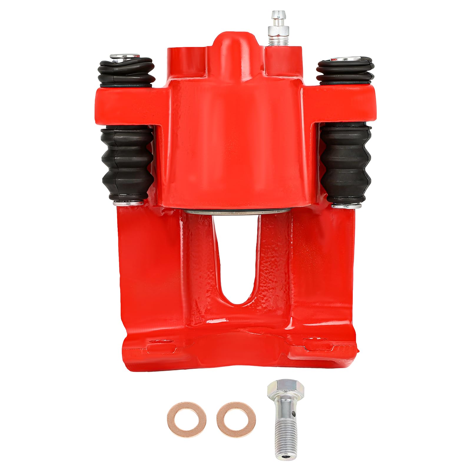 SCITOO Rear Left Brake Caliper Without Bracket 184859 Red Compatible For Ford For F-150 2004-2011 For Ford For Lobo 2005-2009 For Lincoln Mark LT 2006-2008 2010-2011