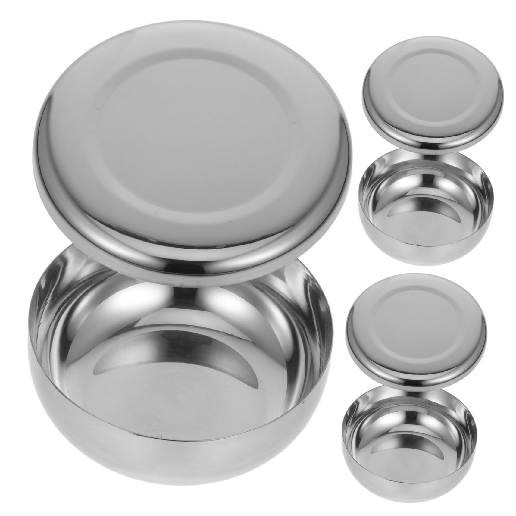 MUCKLILY Stainless Steel Bowls Rice Soup Salad Large Prep Bowl Lidded for Warmth Easy to Clean