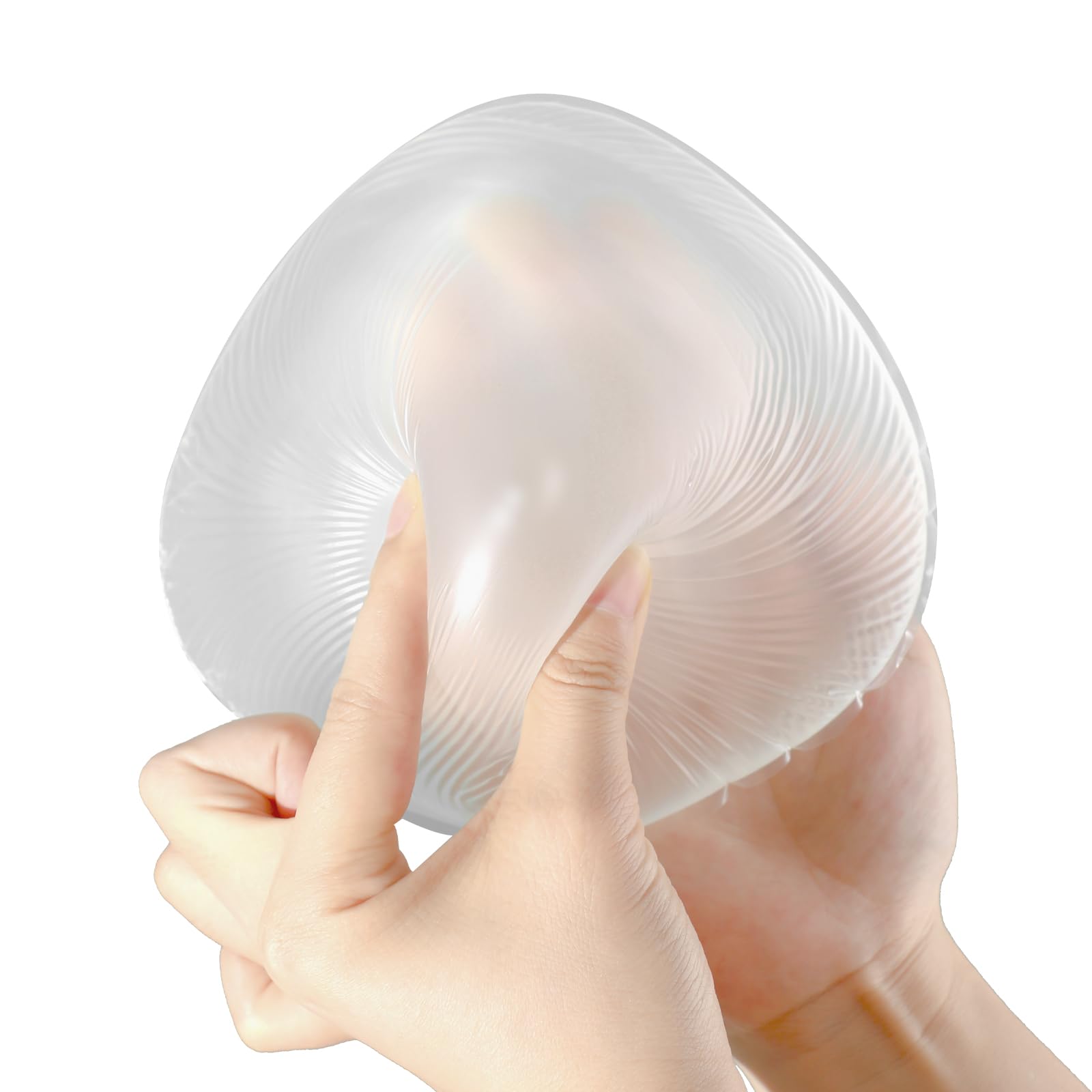 Mastektomie Silikon Prothese für Frauen,Triangle Brustform Konkave Prothesen Silikonbrüste BH Pad Enhancer Einlagen Cup C(1 Stück)