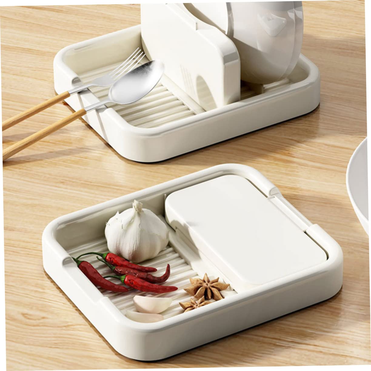 Garosa support de cuillère de couverture de casserole Couvercle de la