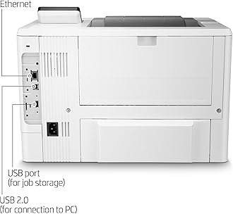 HP LaserJet Enterprise M507dn Monochrome Printer with built-in Ethernet & 2-sided printing (1PV87A) White