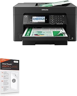 BoxWave Screen Protector Compatible With Epson WorkForce Pro WF-7820 - ClearTouch Anti-Glare (2-Pack), Anti-Fingerprint Matte Film Skin