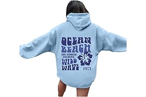 Blue Teen Girl Sweatshirts | Preppy 2024 Style Hoodies