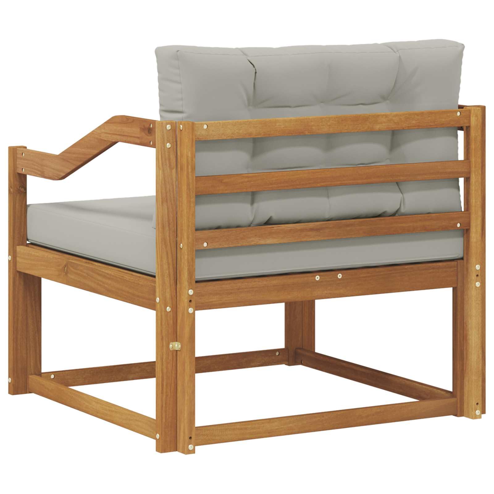 Outdoor sofa środkowa, fotel ogrodowy z drewna akacjowego, akacja