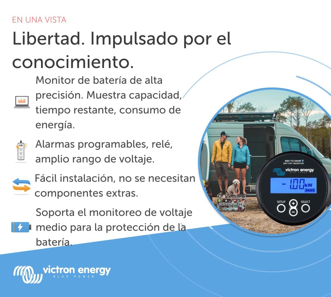 Victron Energy BMV-712 Monitor de Batería Smart (Negro)