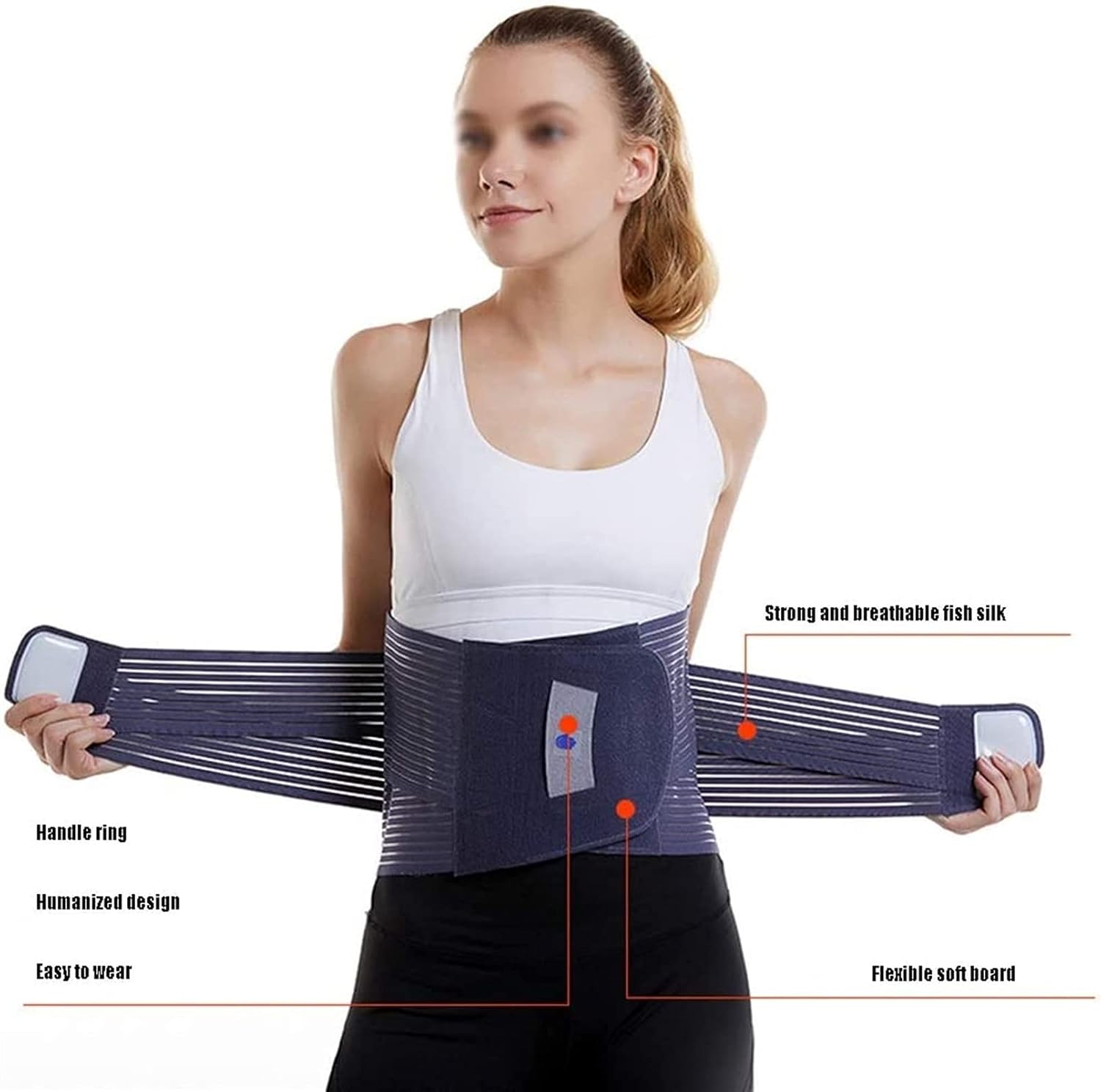 Lumbar Support Belt Back Brace Adjustable Support Straps Protection Heat Belt Relief for Back Pain, Herniated Disc, Sciatica, Scoliosis and More,