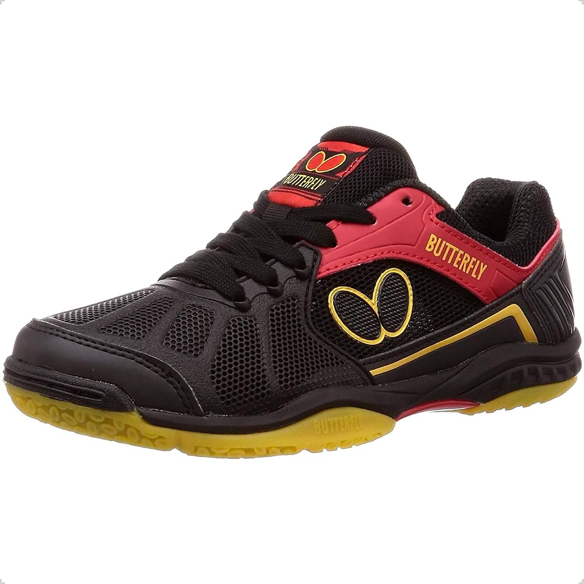 Butterfly Lezoline Rifones Shoes - Zapato de tenis de mesa profesional con soporte para el juego de pies, flexibilidad, cojín que absorbe los golpes, zapato de ping pong con agarre