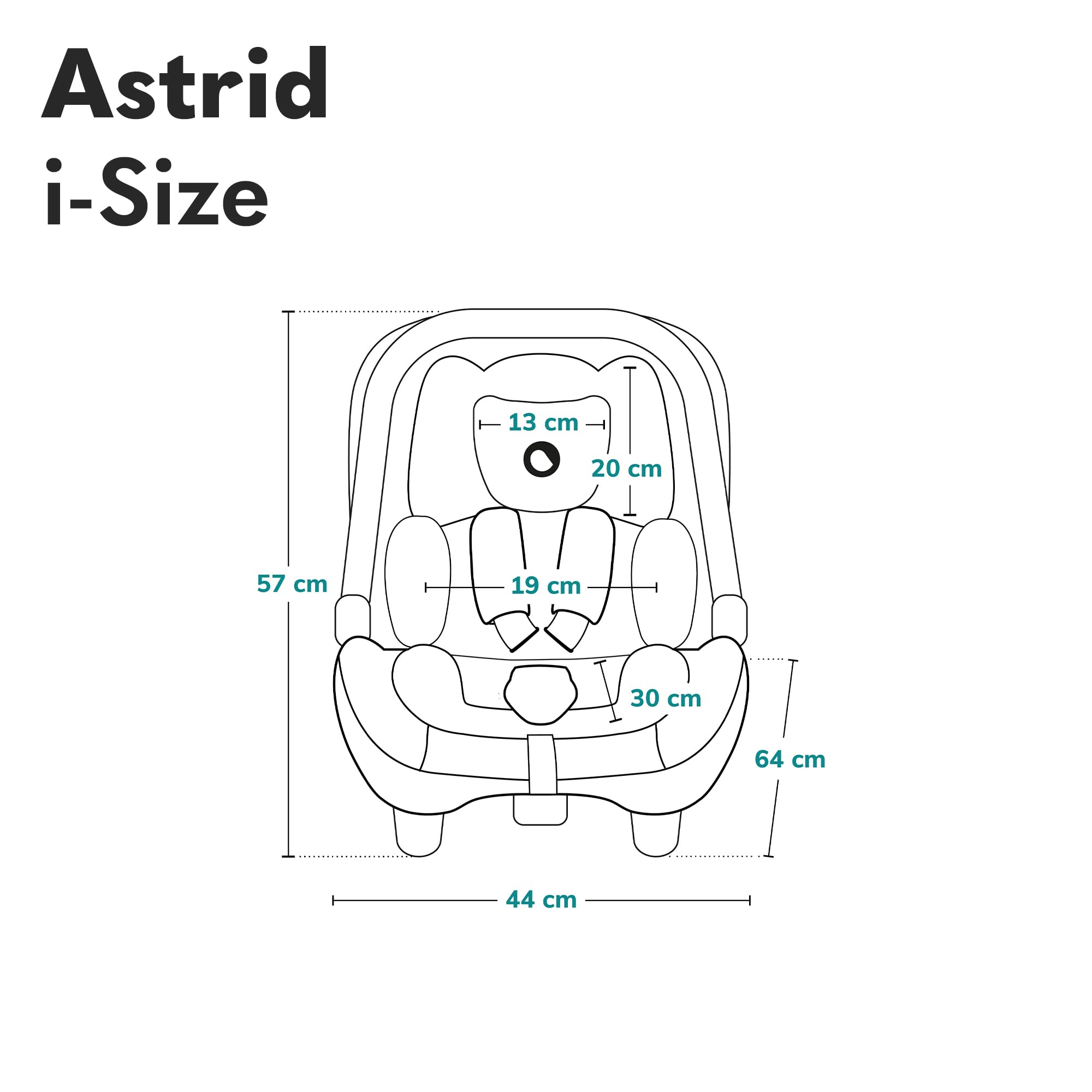Lionelo ASTRID i-Size Baby Autositz 40-87 cm, Babyschale Gruppe 0+
