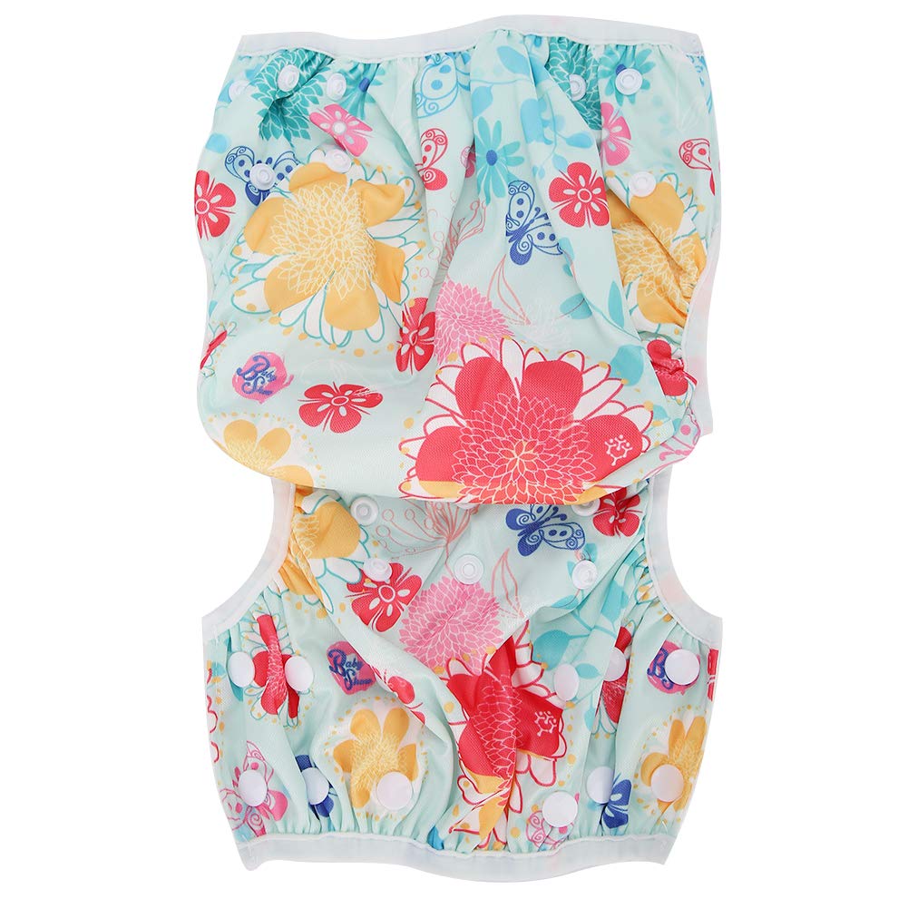 Cartoon Floral Pattern XL Baby Swimming Diaper Waterproof Unisex Diaper (D25)