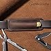 Gentlestache Leather Knife Sheaths for Belt, Knife Holster, Pocket Knife Sheath, EDC Leather Sheath for Folding Knife Carrier Darkbrown