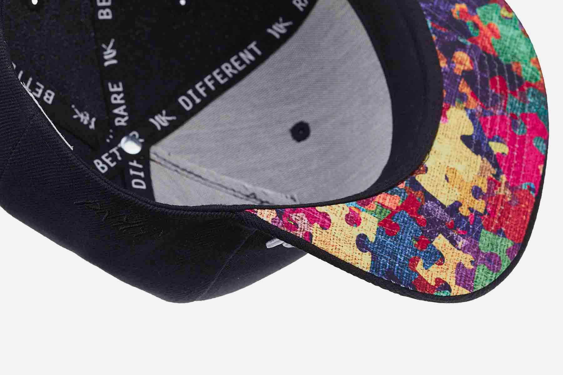Nebelkind Snapback-Cap-Herren Damen, Flat Brim minimal Curve Kappe mit Stickerei, Shorty, Einheitsgröße OneSize Größenverstellbar Unisex Basecap Streetwear Style Cap mit geradem Schirm