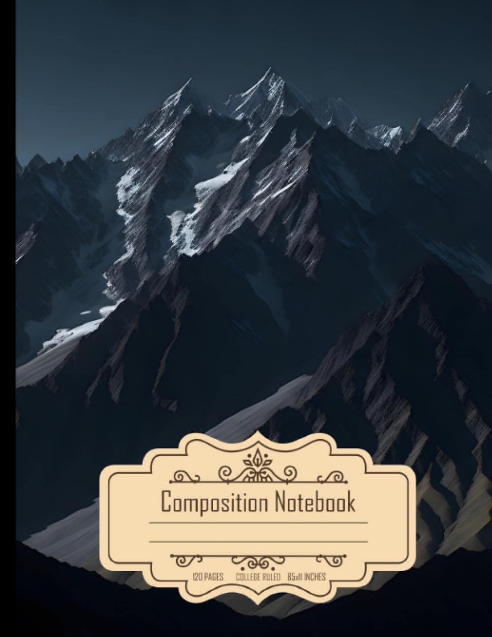 Composition Notebook College Ruled: Mighty Himalayan Range, Ideal for Writing, Size 8.5x11 Inches, 120 Pages