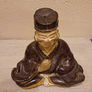 Amazon.co.jp: 時代 千利休 利休像 利休坐像 約15.8cm×15cm×8cm