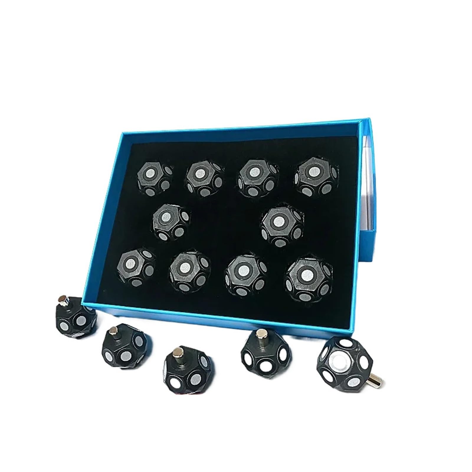 Marcatore for scansione 3D da 10 pezzi Forme multi-faccia Scanner 3D Tracciamento ad alta riflettenza Marcatura punti target Prevenire la perdita | 3x6mm 10pcs