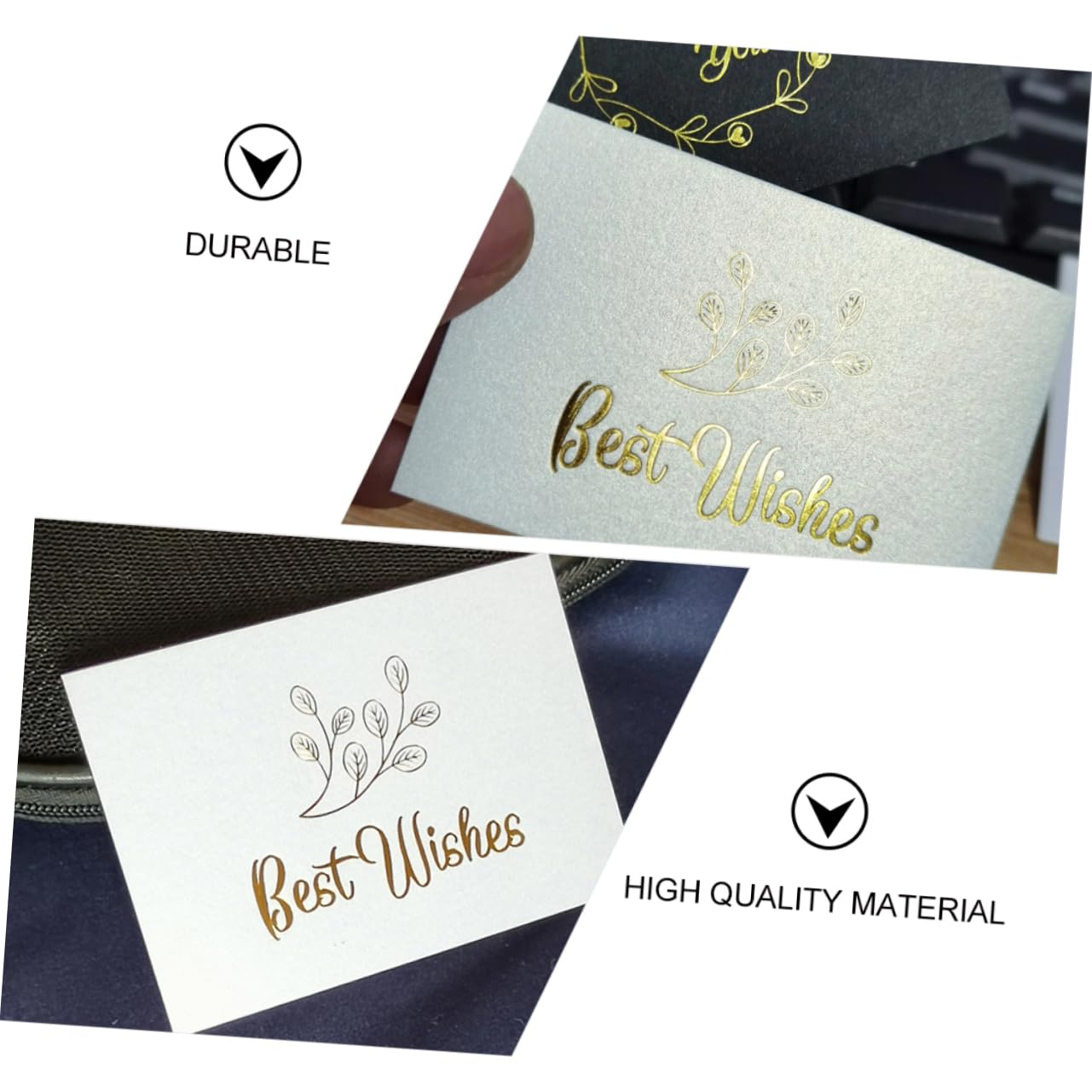 Abaodam 3sätze Kreative Glückwunschkarten Hochzeitskarten Dankeskarten Und Segenskarten Perlmuttweiß Für Feierlichkeiten Und