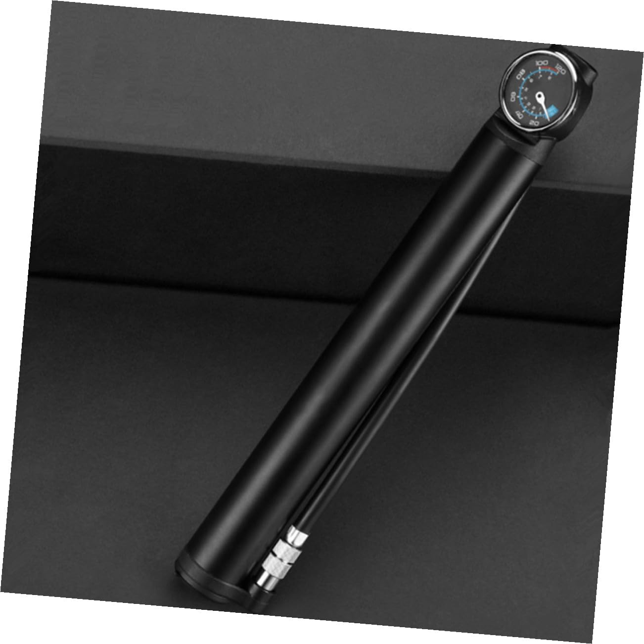 VANZACK Pompa Bici Elettrica Portatile in Lega di Alluminio Nera | Design Ergonomico, Facile da Trasportare, Set 1 Pezzo, Gonfiatore per Bicicletta