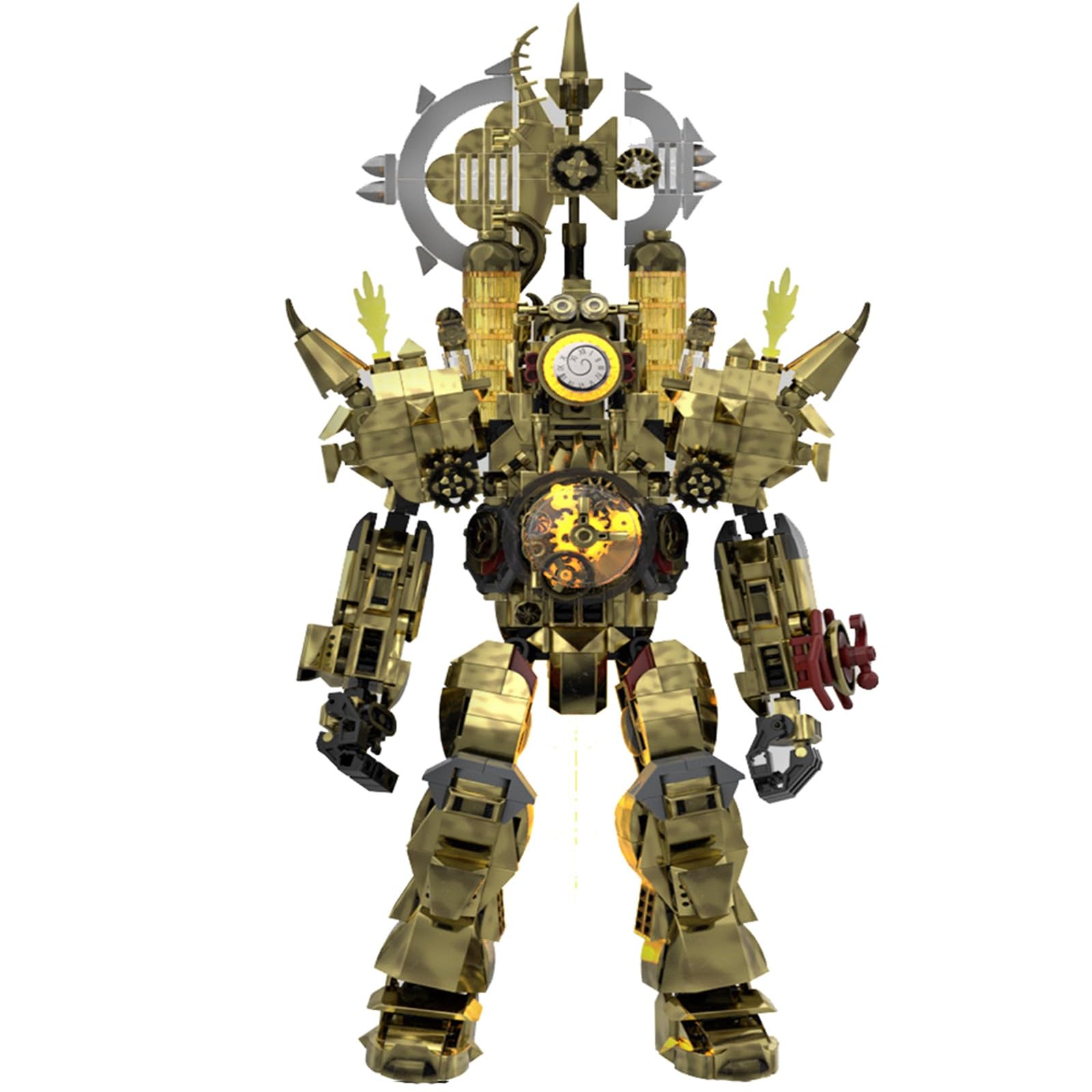 LCTM Toilet Titan Building Blocks Toy Cameraman Speakerman Clock TV Man Monitor Action Figure Model Horror Game Multiverse Upgraded Adults Kids Fans Collectible Animation Birthday Gift D