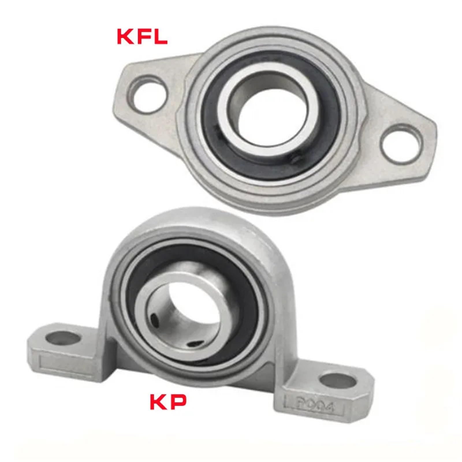 Bohrungsdurchmesser 8/10/12/15/17/20/25/30 mm Zinklegierung-Stehlager mit Flansch(Kfl Type,Bore 20mm)