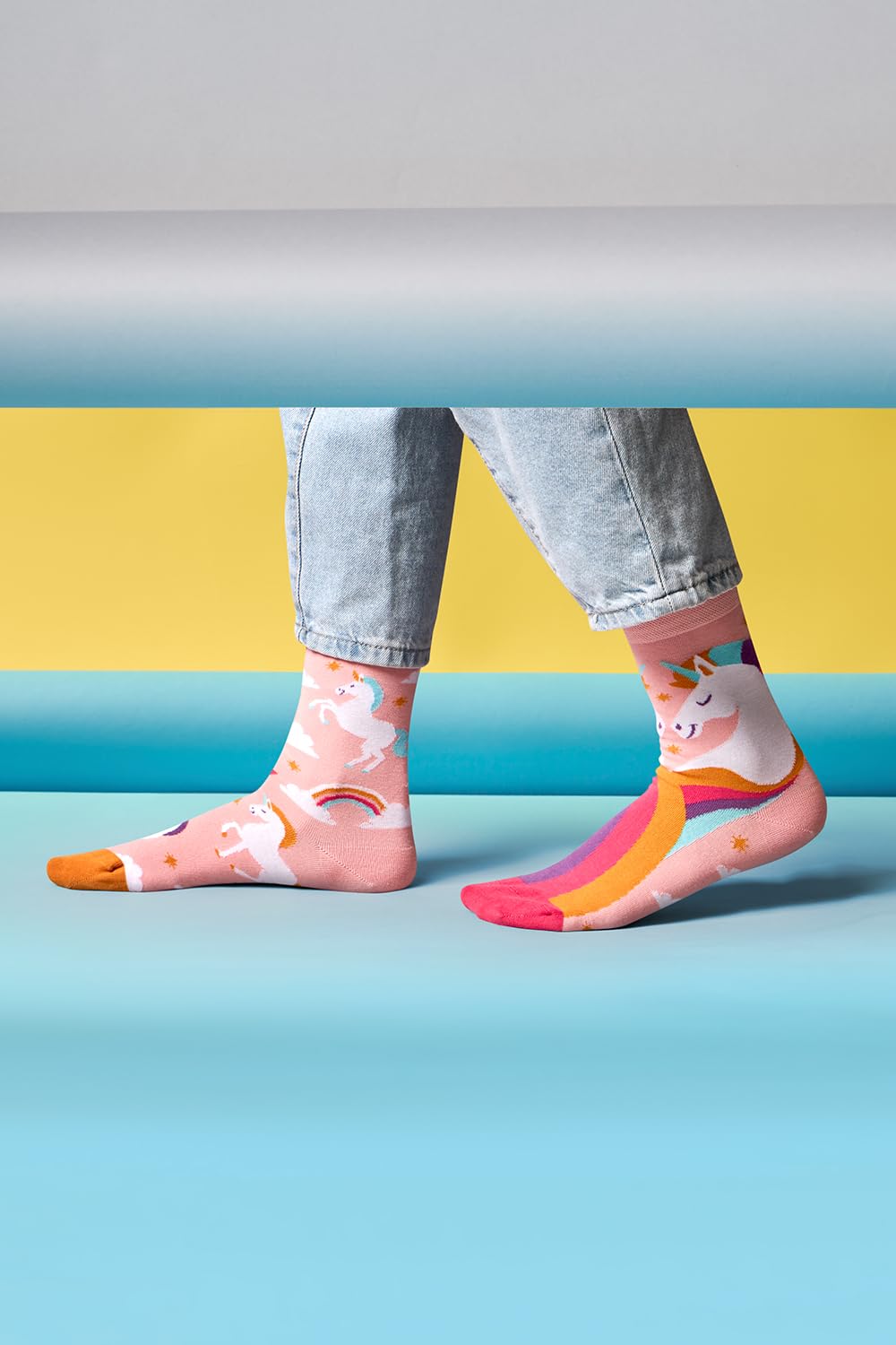 Dedoles Calzini Unisex Donna Uomo & Bambini Calze Cotone con tanti Design divertenti Calcio Bicicletta Piante Cavalli Regalo sinistra destra diversi